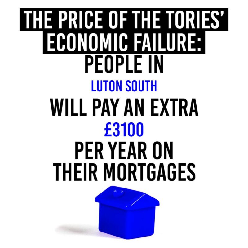 Graphic saying "The price of the Tories