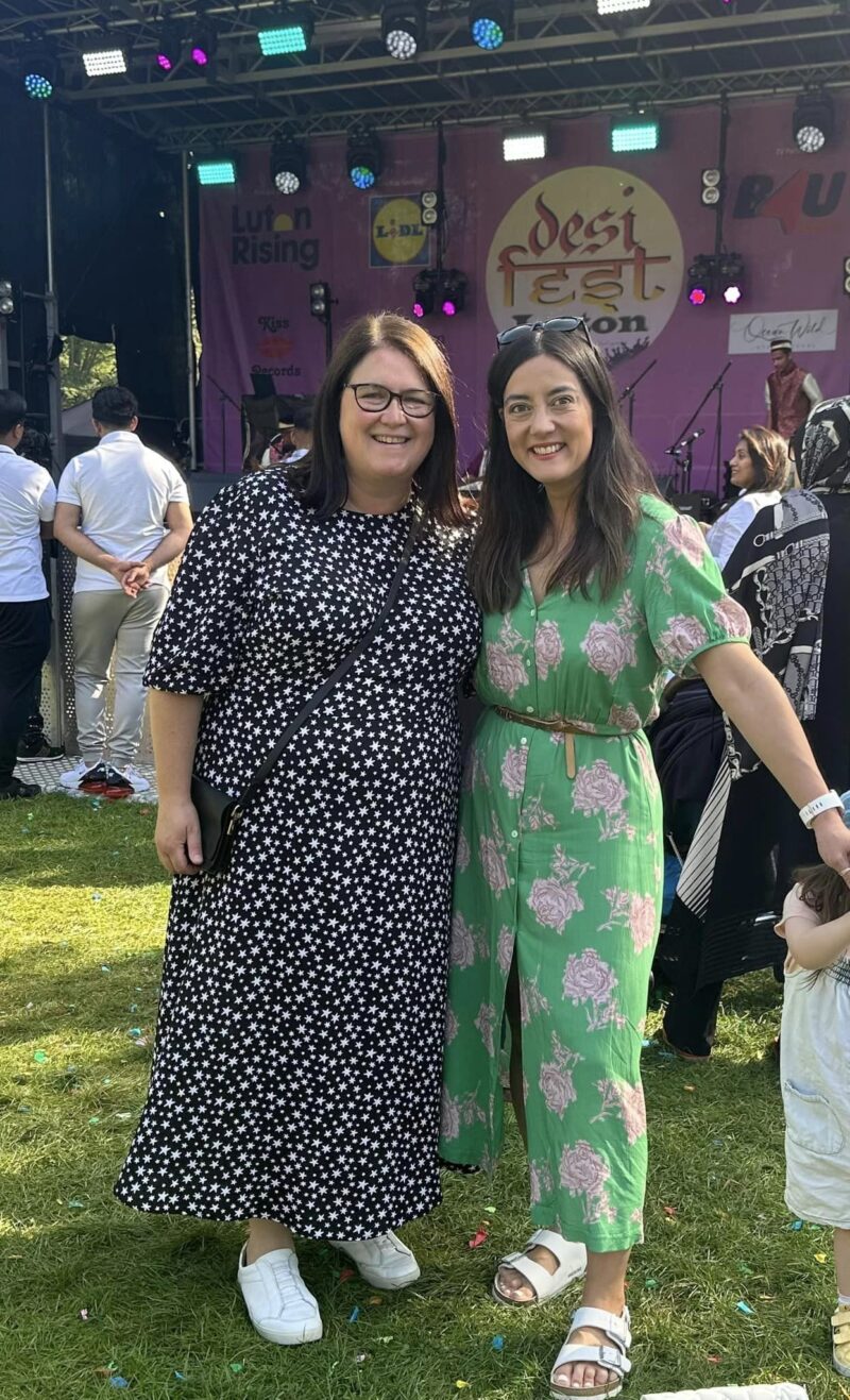 Rachel and Sarah at Desi Fest