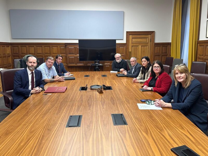 Rachel Hopkins MP meeting with the Secretary of State, Minister for Industry, Unite the Union reps and Sarah Owen MP