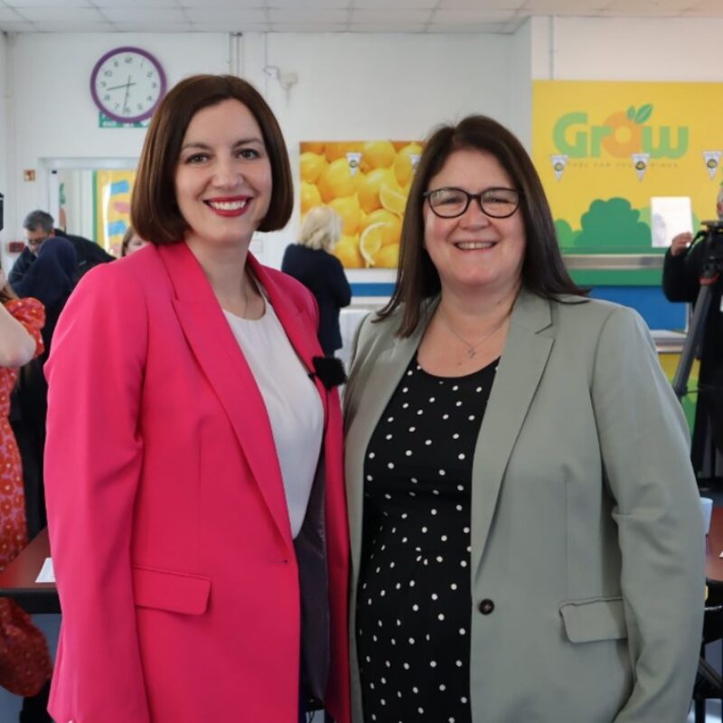 Rachel with Secretary of State for Education Bridget Phillipson MP
